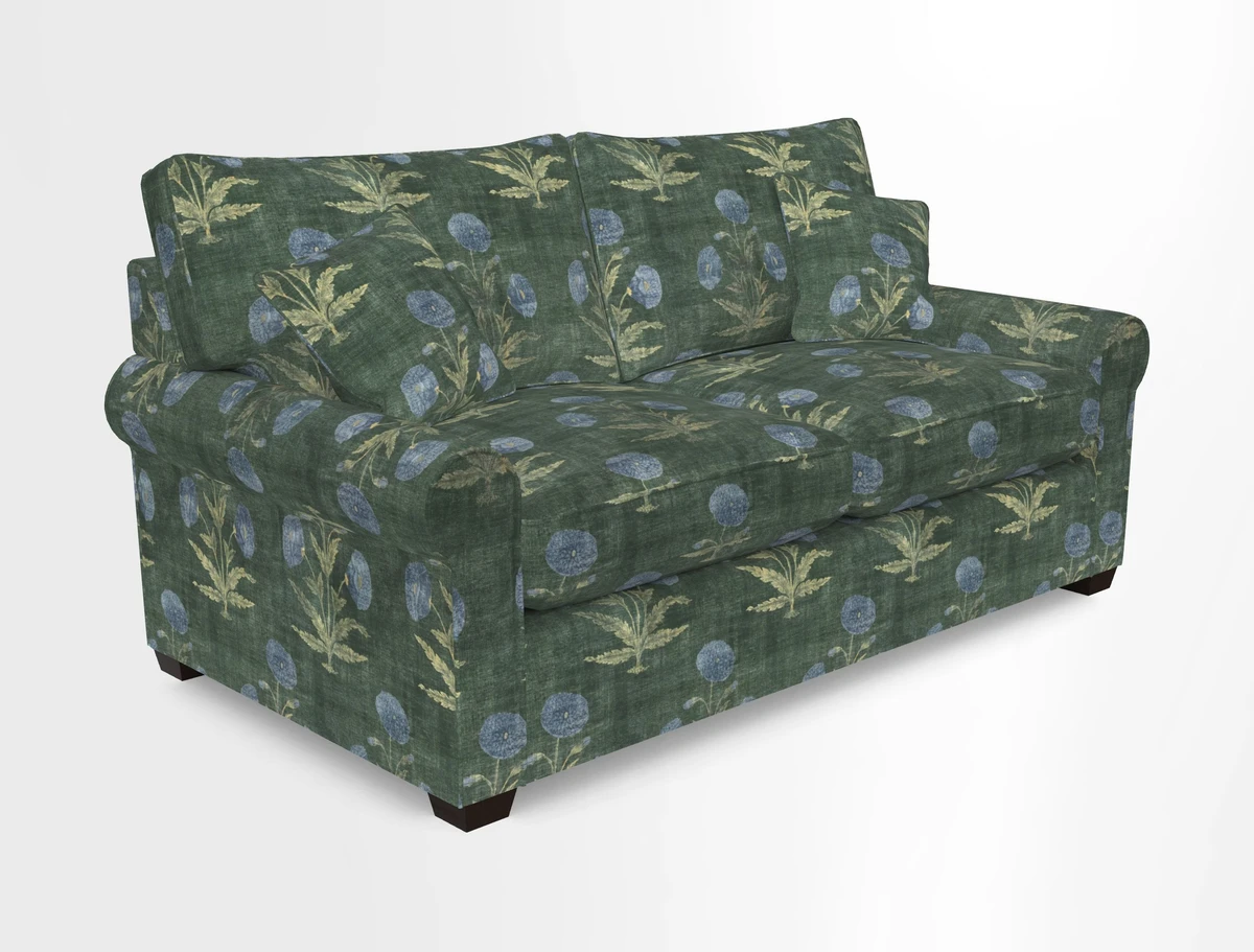 Bignor 3 Seater Sofa in V&A Drawn From Nature Oak Tree Gold. Loose cover option available