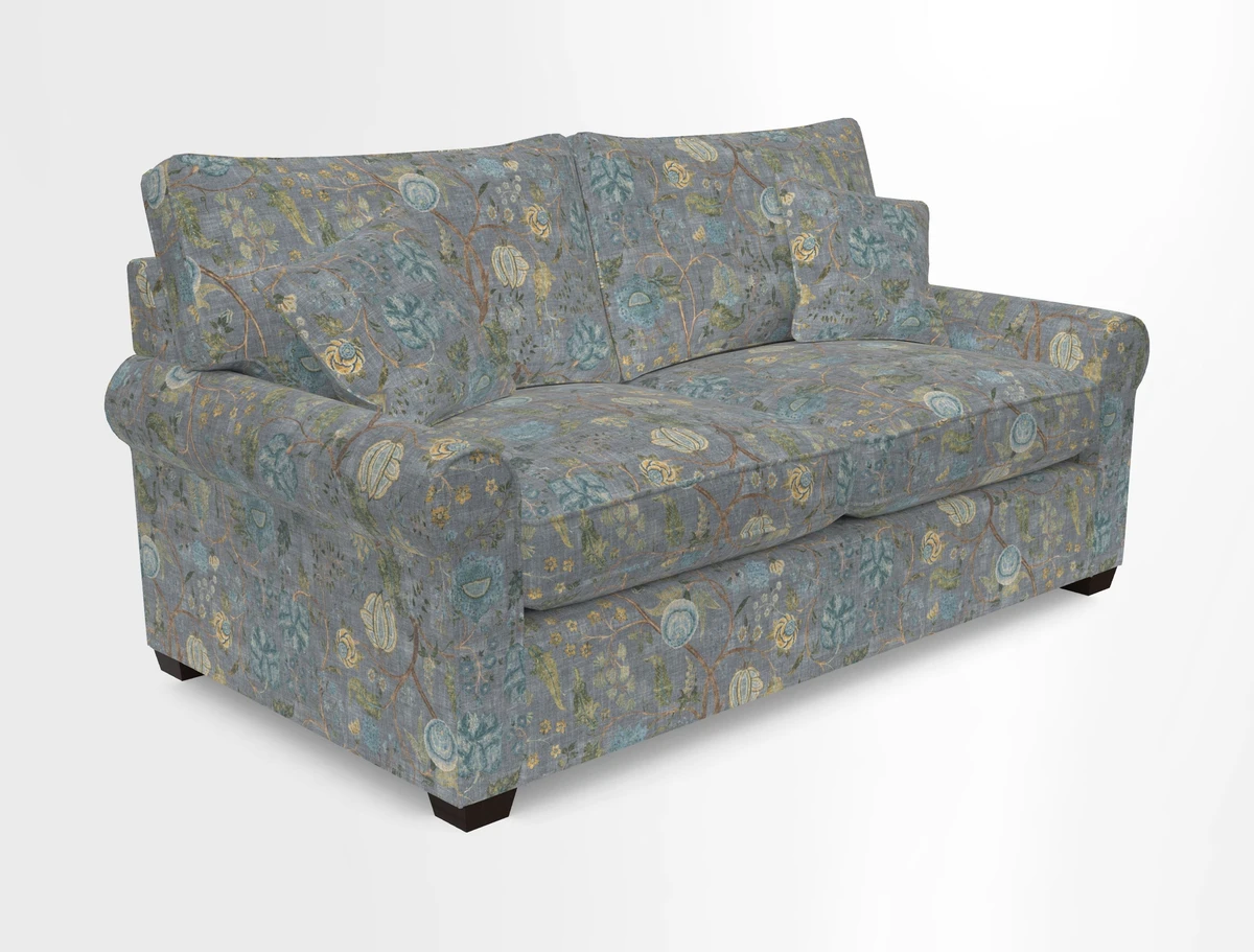 Bignor 3 Seater Sofa in V&A Drawn From Nature Oak Tree Gold. Loose cover option available