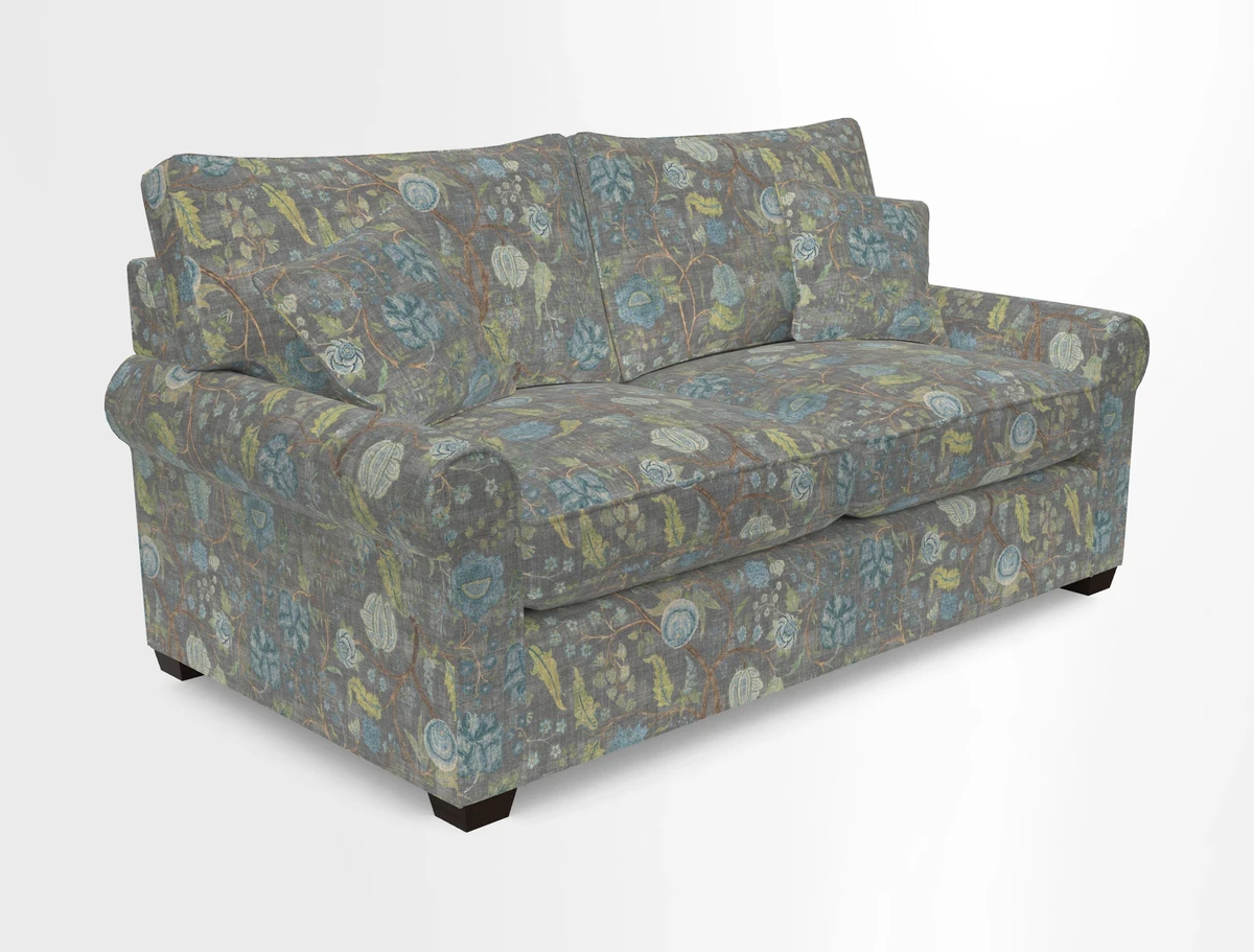 Bignor 3 Seater Sofa in V&A Drawn From Nature Oak Tree Gold. Loose cover option available