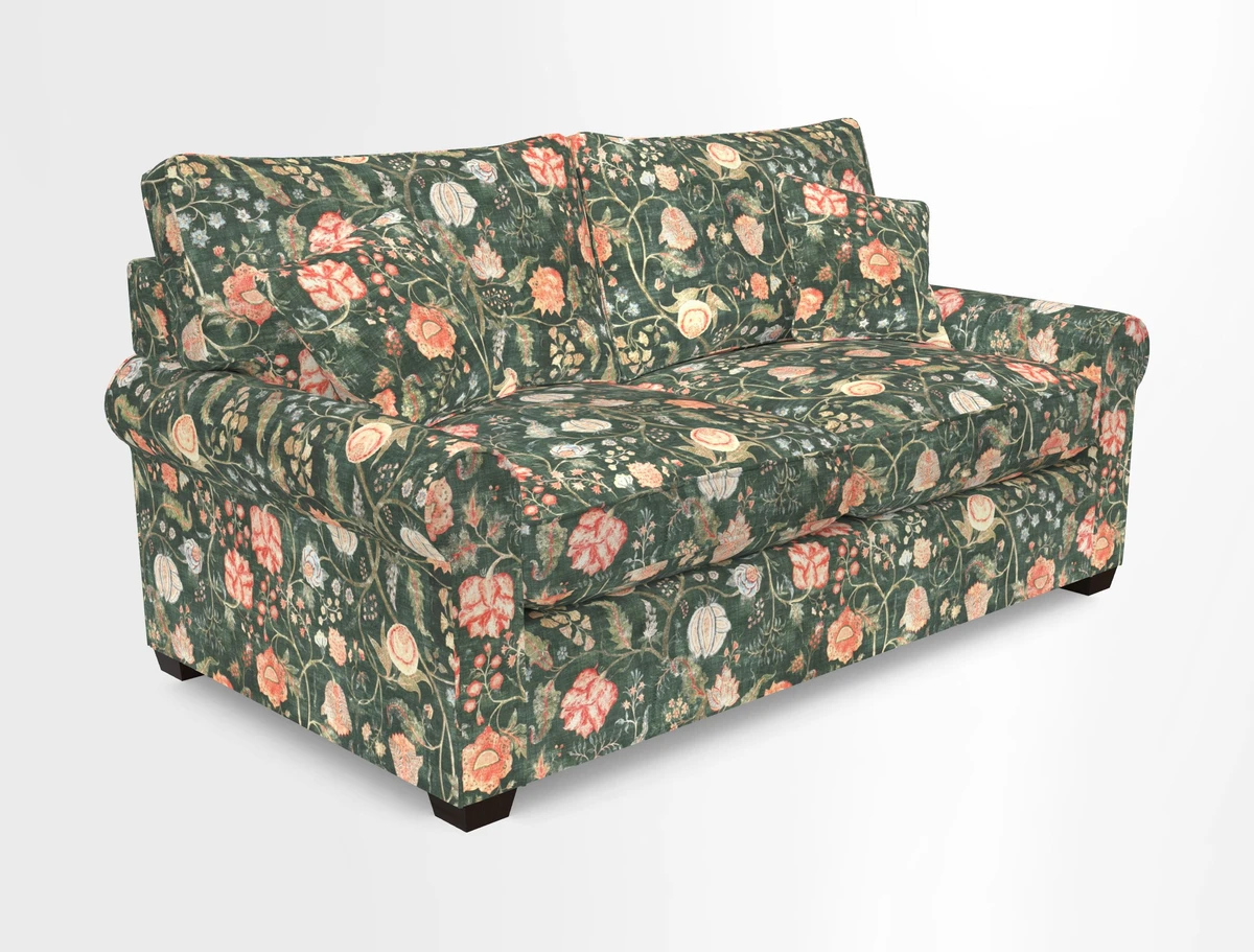 Bignor 3 Seater Sofa in V&A Drawn From Nature Oak Tree Gold. Loose cover option available