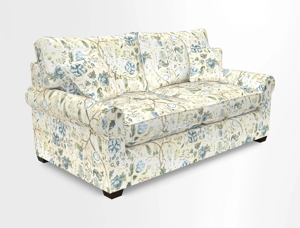 Bignor 3 Seater Sofa in V&A Drawn From Nature Oak Tree Gold. Loose cover option available