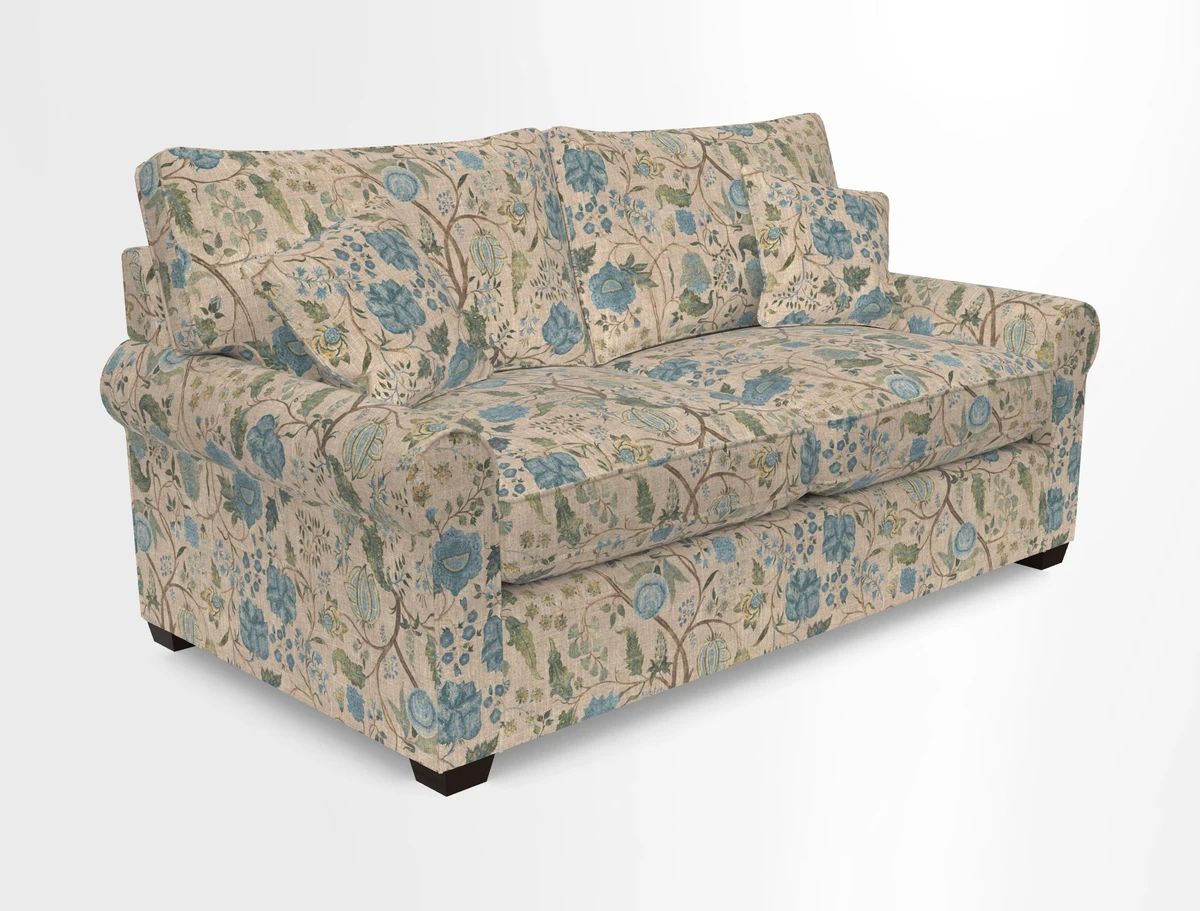 Bignor 3 Seater Sofa in V&A Drawn From Nature Oak Tree Gold. Loose cover option available
