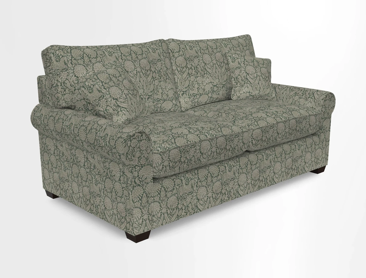 Bignor 3 Seater Sofa in V&A Drawn From Nature Oak Tree Gold. Loose cover option available