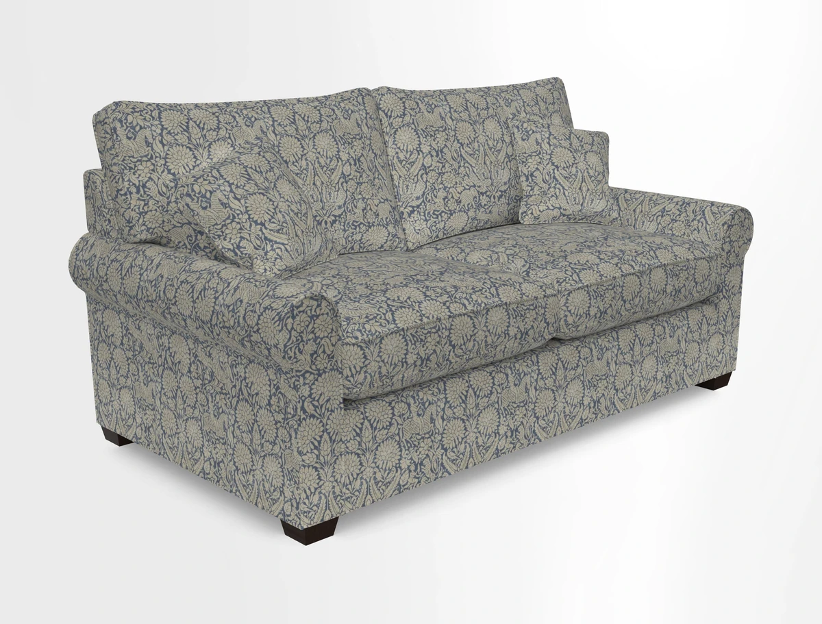 Bignor 3 Seater Sofa in V&A Drawn From Nature Oak Tree Gold. Loose cover option available
