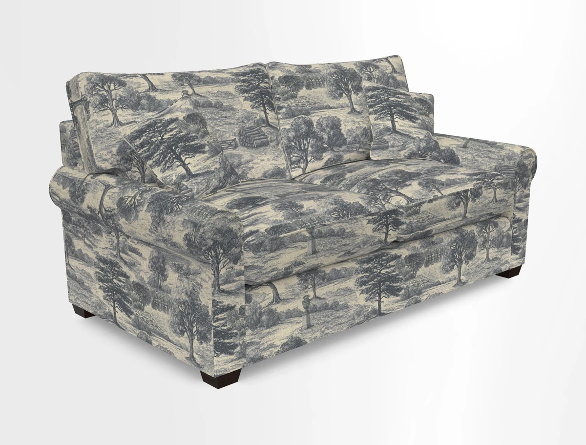 Bignor 3 Seater Sofa in V&A Drawn From Nature Oak Tree Gold. Loose cover option available