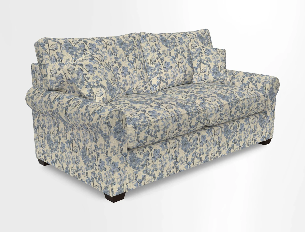 Bignor 3 Seater Sofa in V&A Drawn From Nature Oak Tree Gold. Loose cover option available