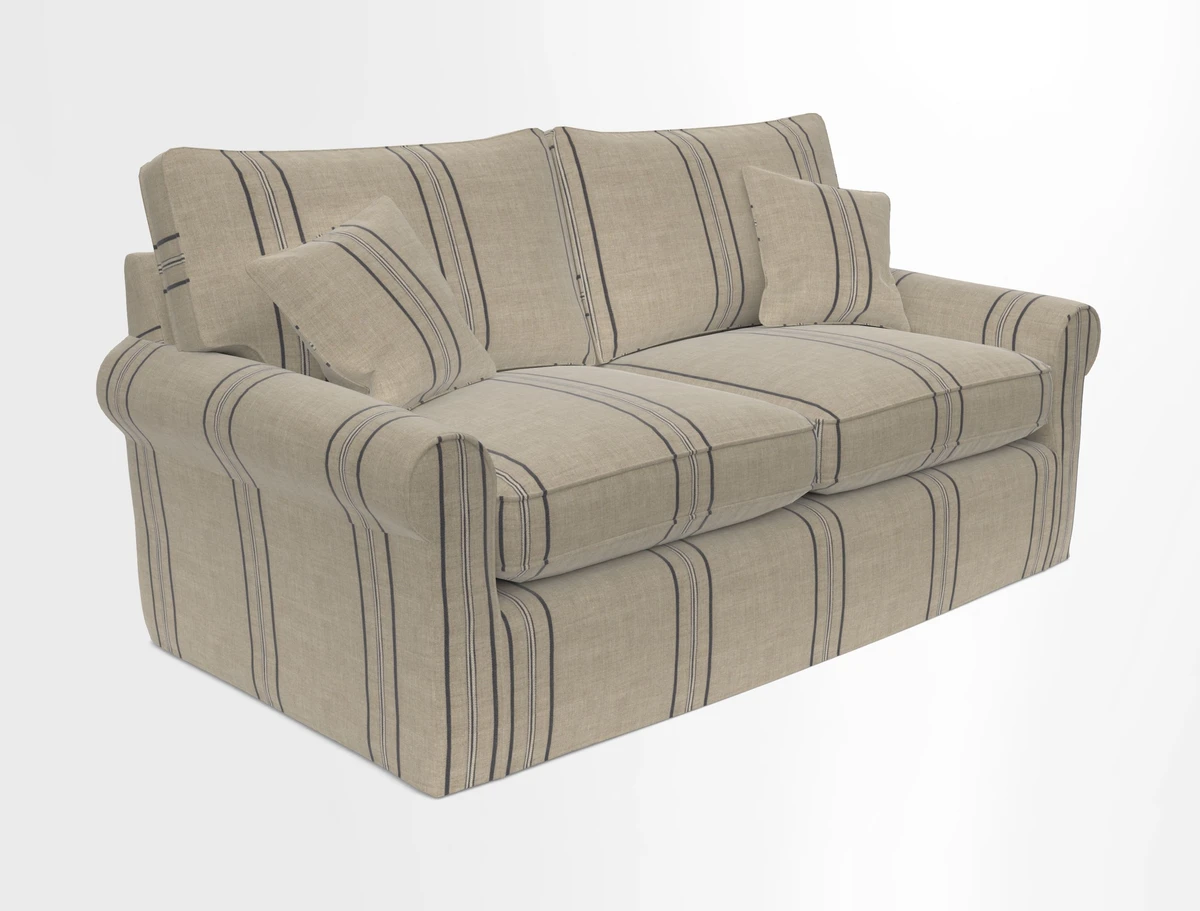 Bignor 3 Seater Sofa in V&A Drawn From Nature Oak Tree Gold. Loose cover option available