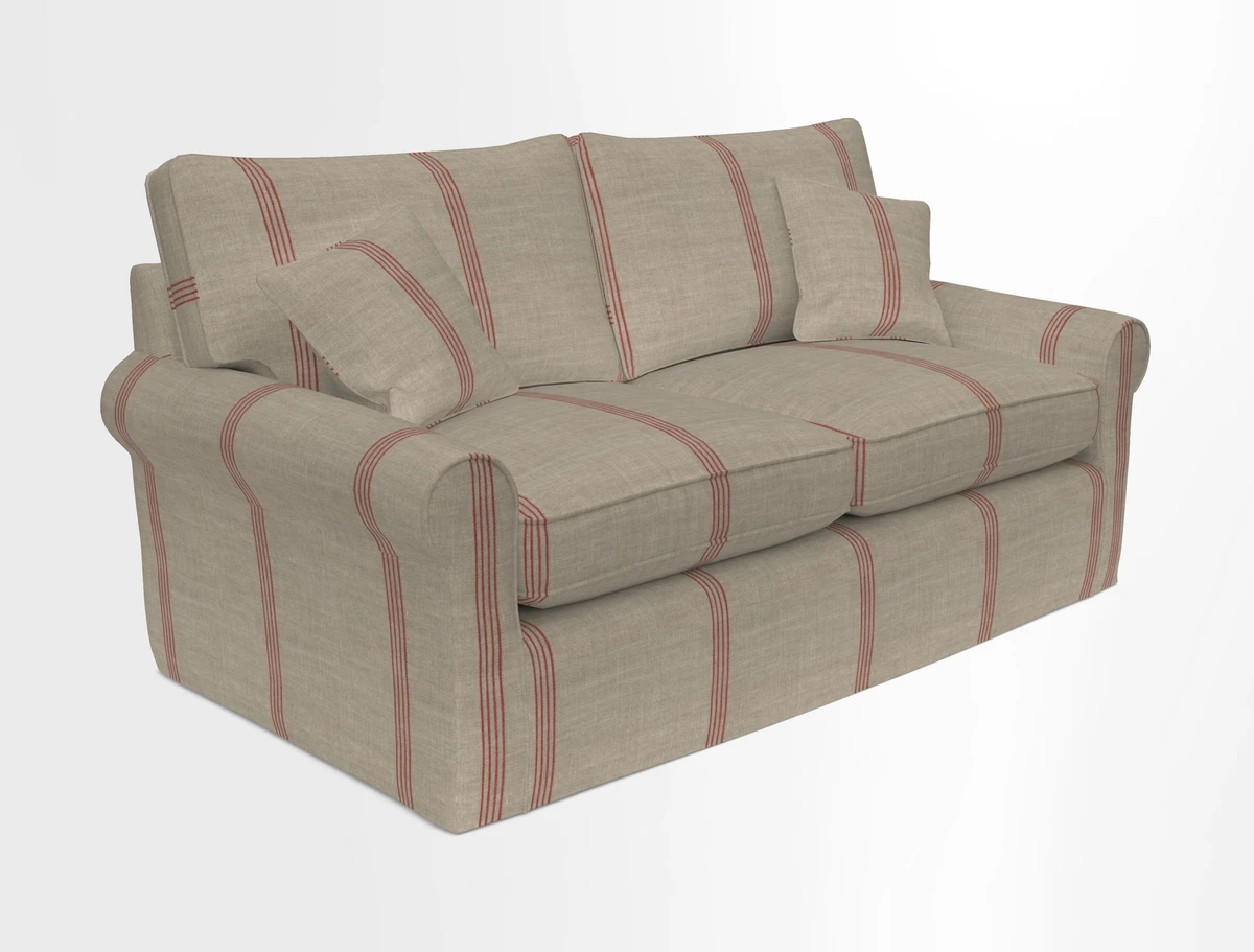 Bignor 3 Seater Sofa in V&A Drawn From Nature Oak Tree Gold. Loose cover option available