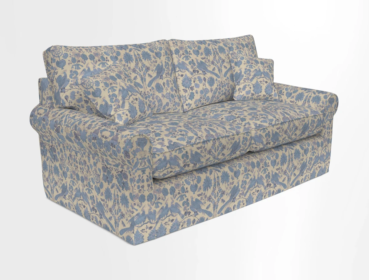 Bignor 3 Seater Sofa in V&A Drawn From Nature Oak Tree Gold. Loose cover option available