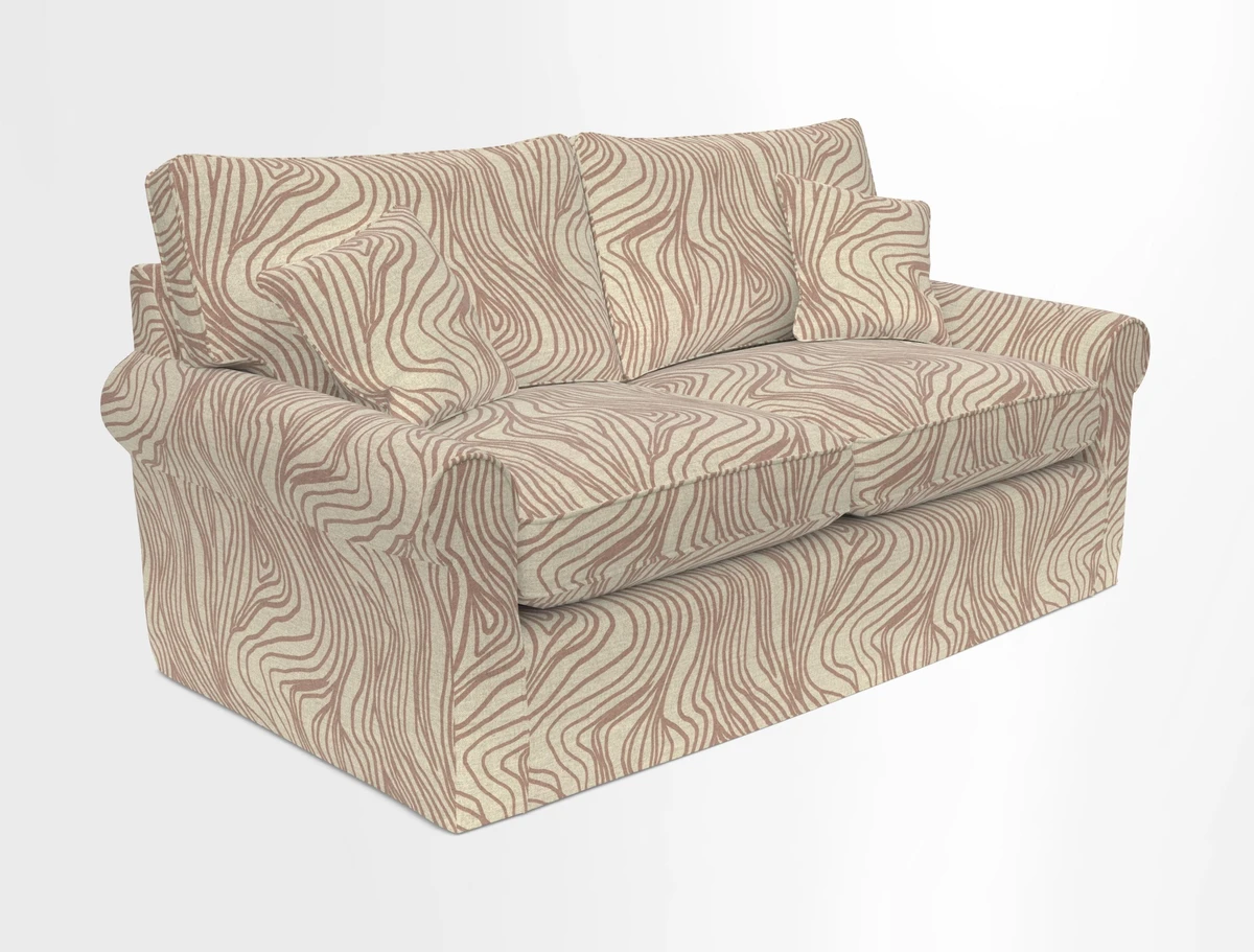 Bignor 3 Seater Sofa in V&A Drawn From Nature Oak Tree Gold. Loose cover option available