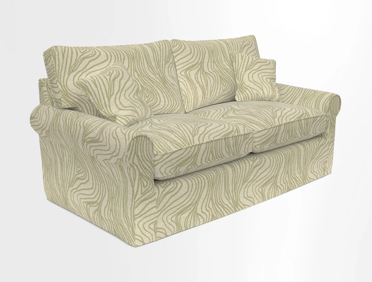 Bignor 3 Seater Sofa in V&A Drawn From Nature Oak Tree Gold. Loose cover option available