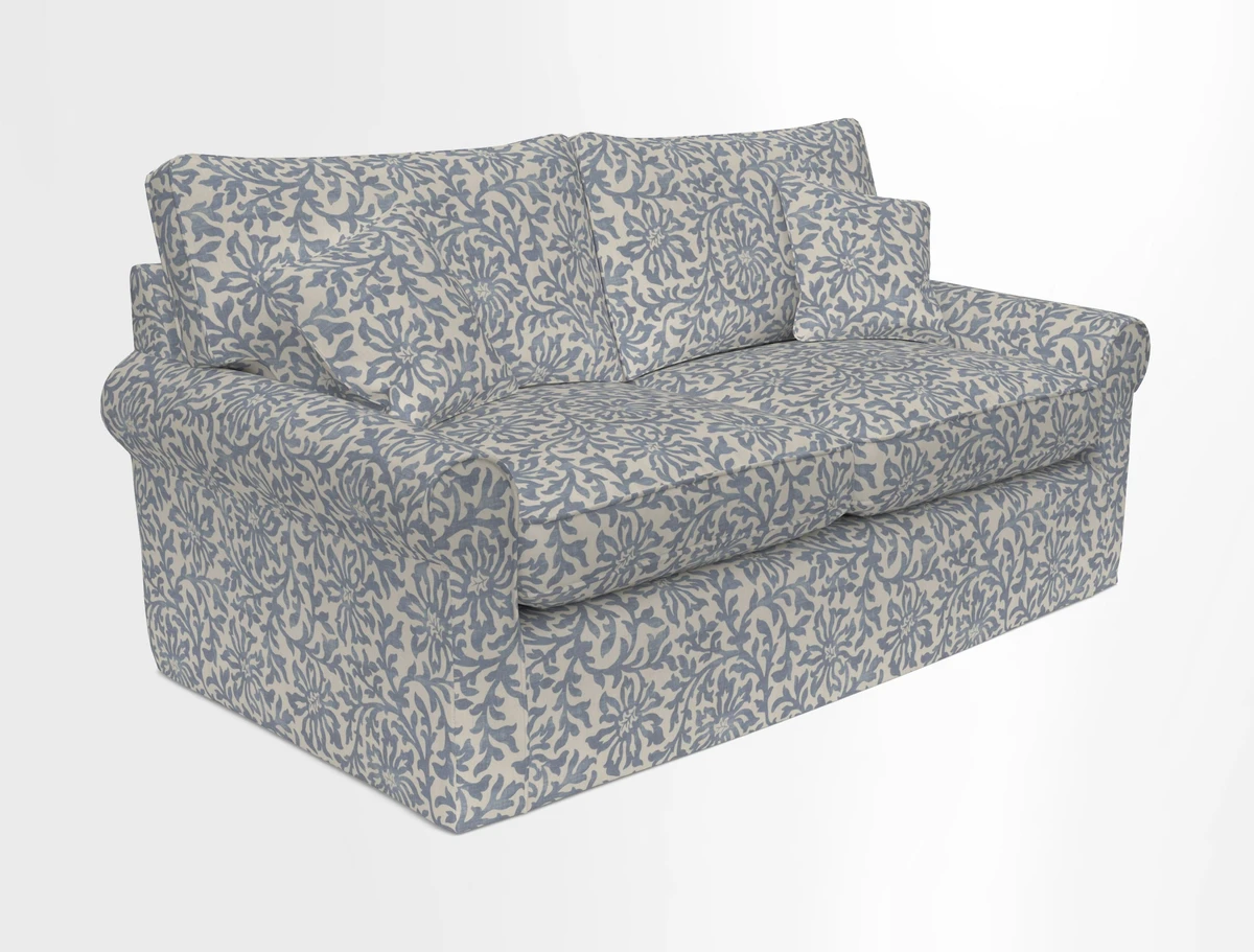 Bignor 3 Seater Sofa in V&A Drawn From Nature Oak Tree Gold. Loose cover option available