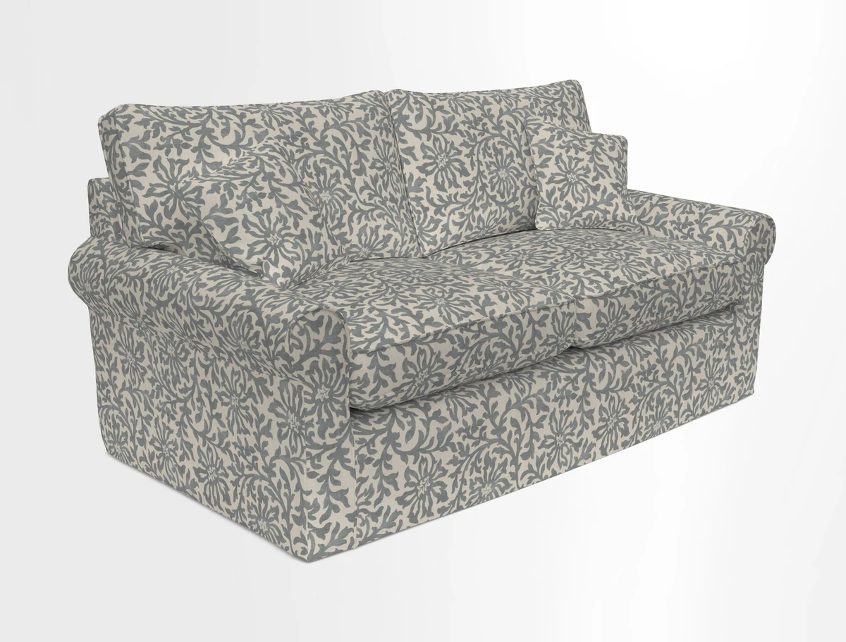 Bignor 3 Seater Sofa in V&A Drawn From Nature Oak Tree Gold. Loose cover option available