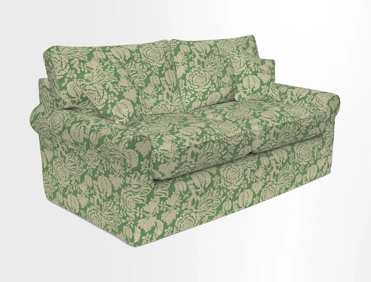Bignor 3 Seater Sofa in V&A Drawn From Nature Oak Tree Gold. Loose cover option available