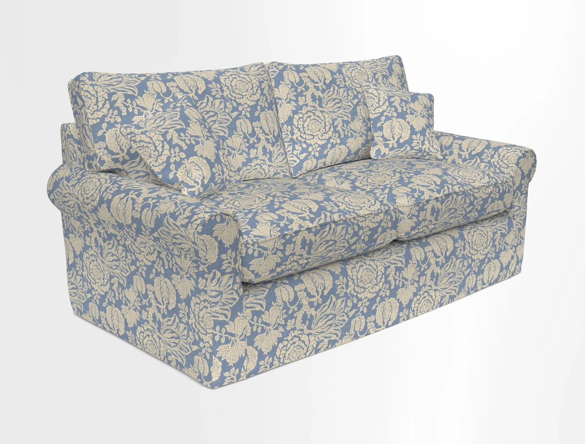 Bignor 3 Seater Sofa in V&A Drawn From Nature Oak Tree Gold. Loose cover option available