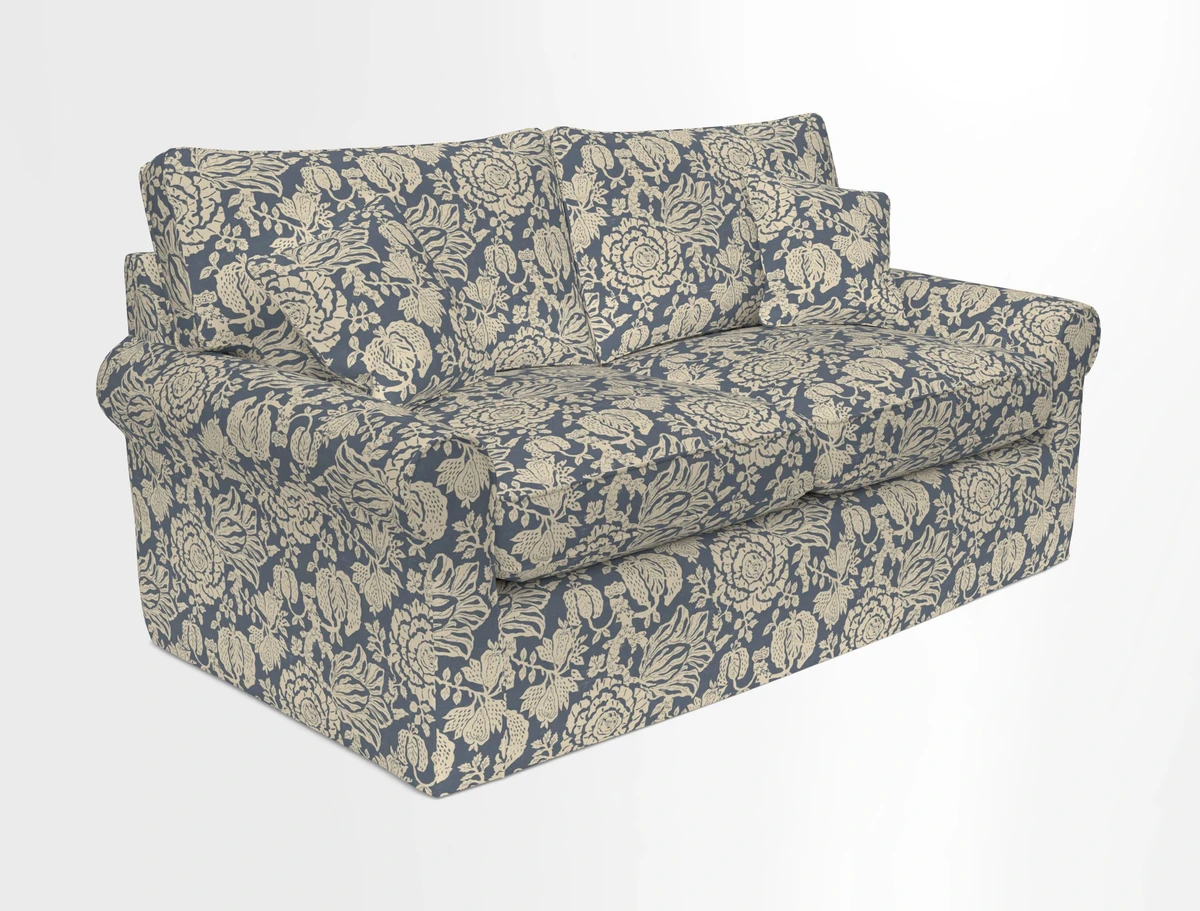 Bignor 3 Seater Sofa in V&A Drawn From Nature Oak Tree Gold. Loose cover option available