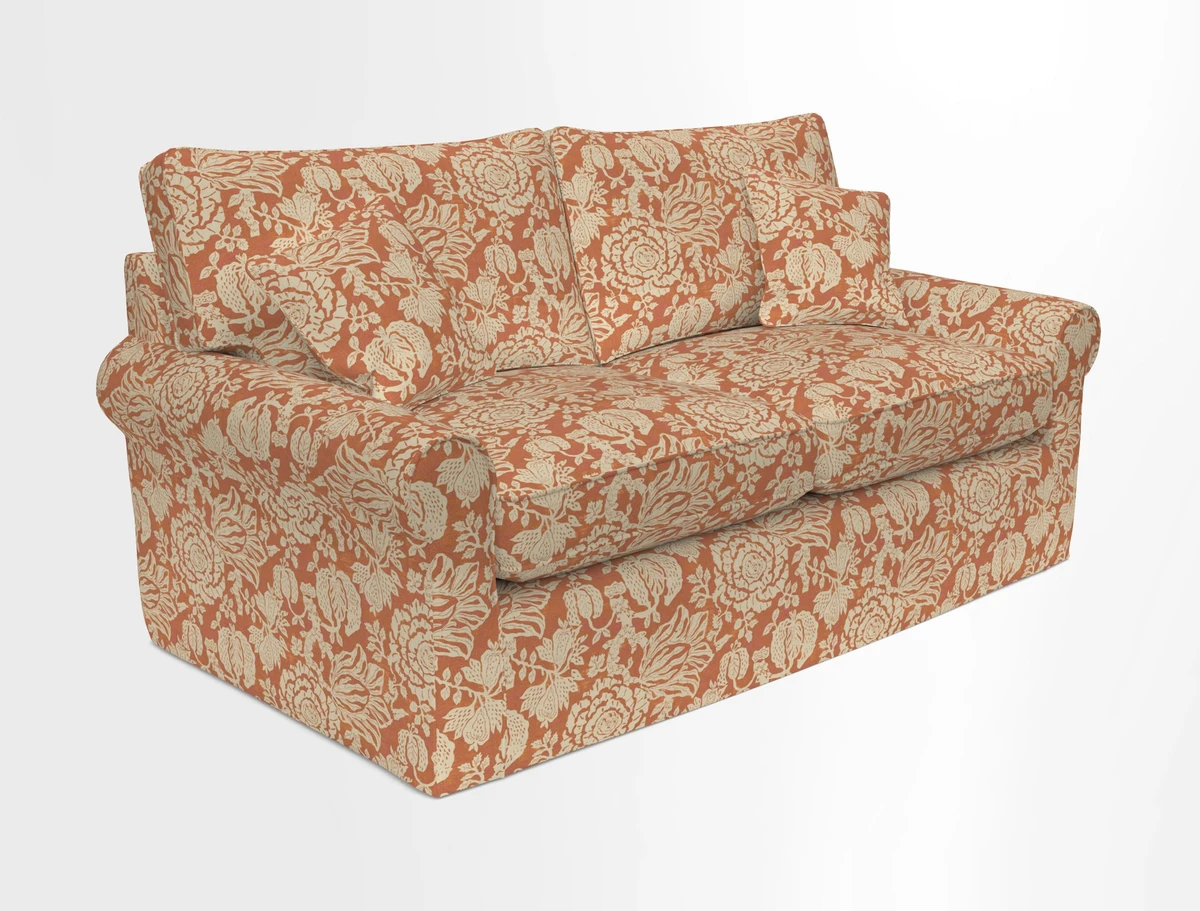 Bignor 3 Seater Sofa in V&A Drawn From Nature Oak Tree Gold. Loose cover option available