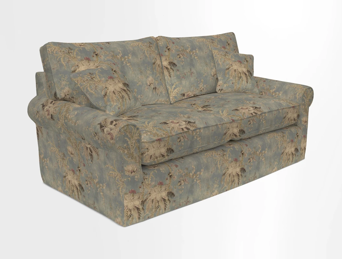 Bignor 3 Seater Sofa in V&A Drawn From Nature Oak Tree Gold. Loose cover option available