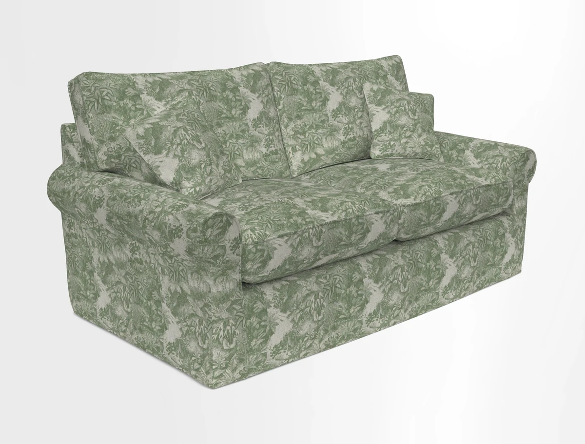 Bignor 3 Seater Sofa in V&A Drawn From Nature Oak Tree Gold. Loose cover option available