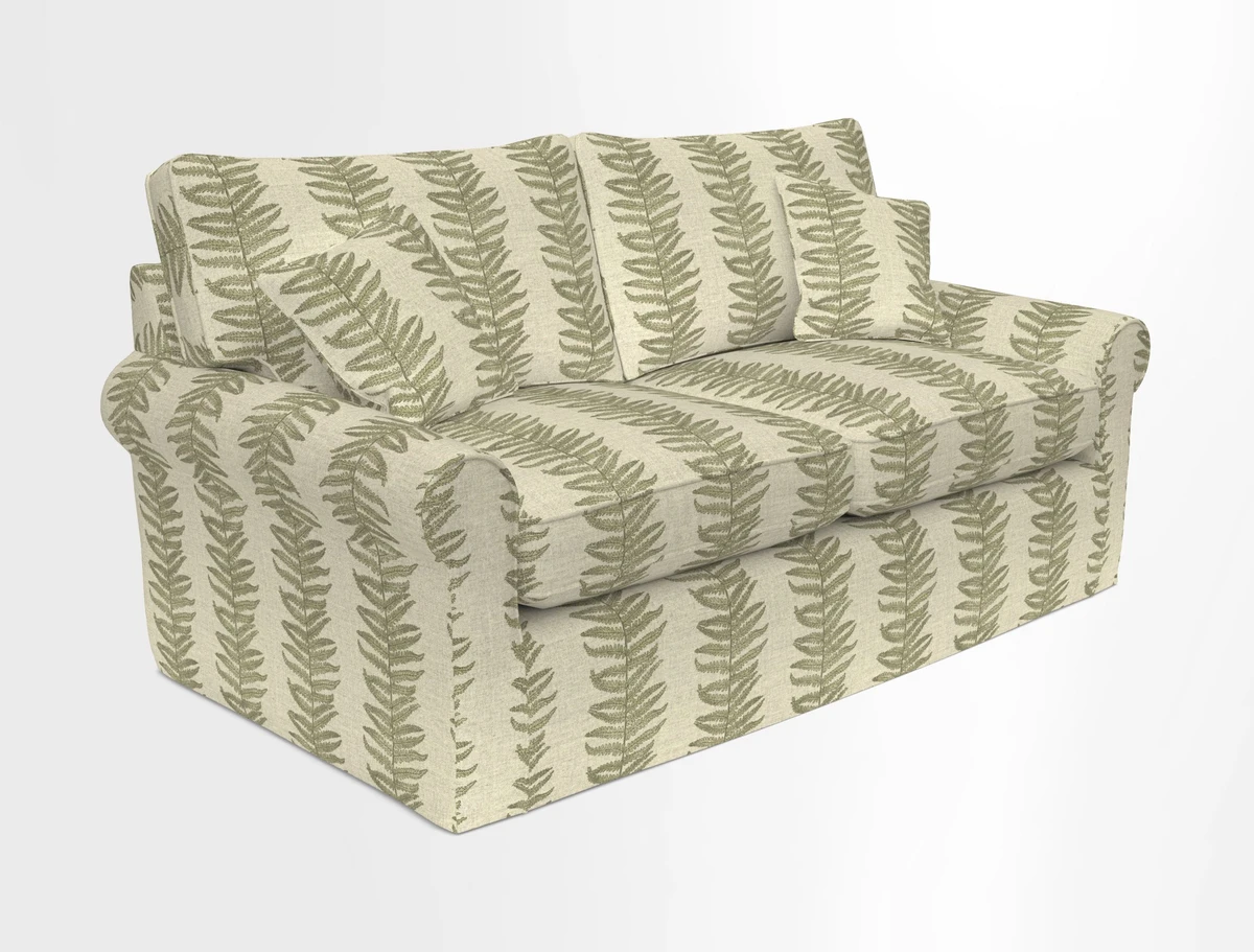 Bignor 3 Seater Sofa in V&A Drawn From Nature Oak Tree Gold. Loose cover option available