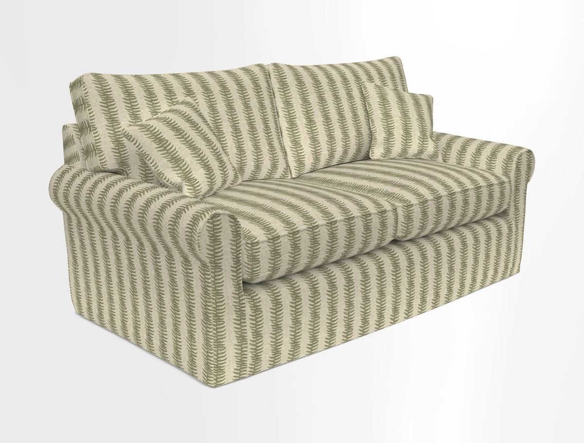 Bignor 3 Seater Sofa in V&A Drawn From Nature Oak Tree Gold. Loose cover option available