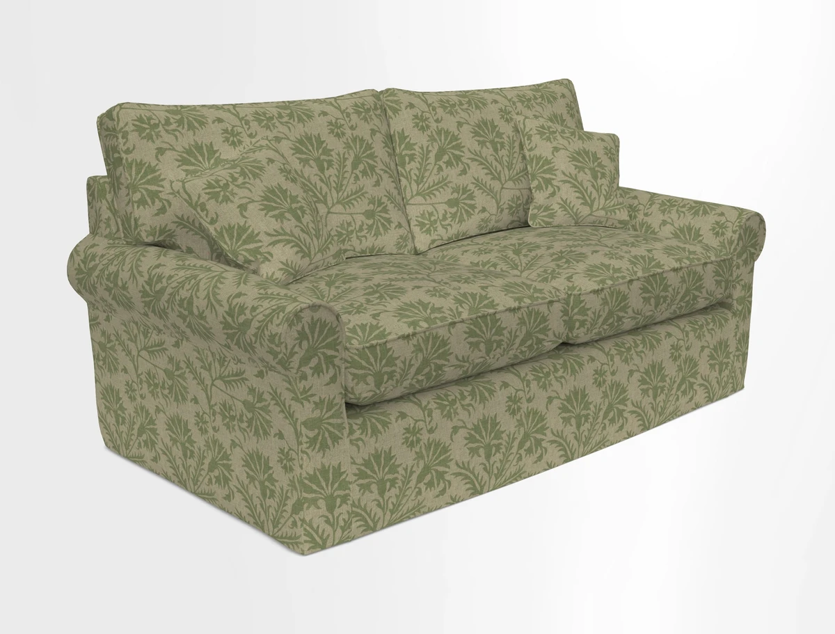 Bignor 3 Seater Sofa in V&A Drawn From Nature Oak Tree Gold. Loose cover option available