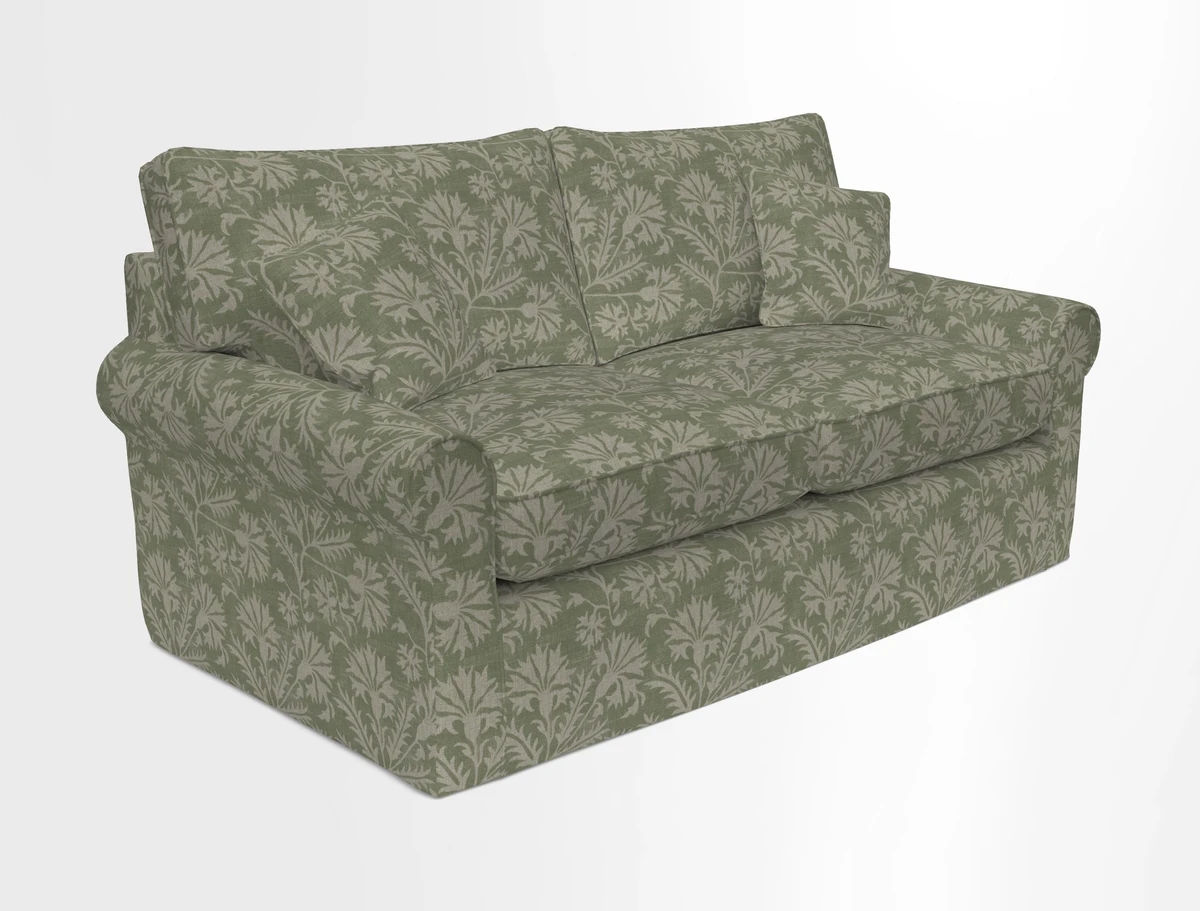 Bignor 3 Seater Sofa in V&A Drawn From Nature Oak Tree Gold. Loose cover option available