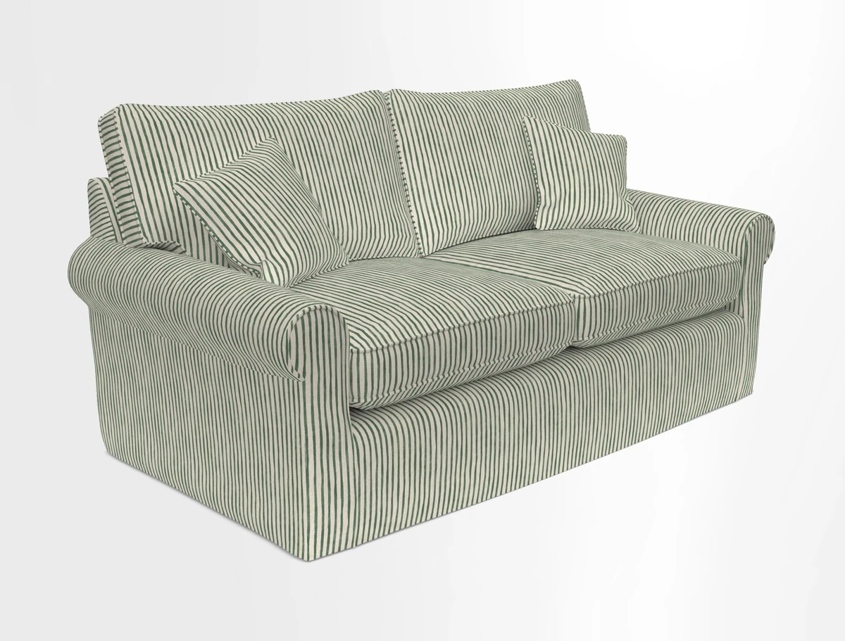 Bignor 3 Seater Sofa in V&A Drawn From Nature Oak Tree Gold. Loose cover option available