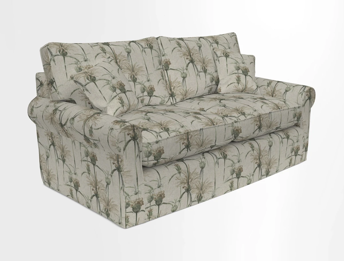 Bignor 3 Seater Sofa in V&A Drawn From Nature Oak Tree Gold. Loose cover option available