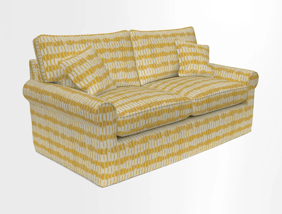 Bignor 3 Seater Sofa in V&A Drawn From Nature Oak Tree Gold. Loose cover option available