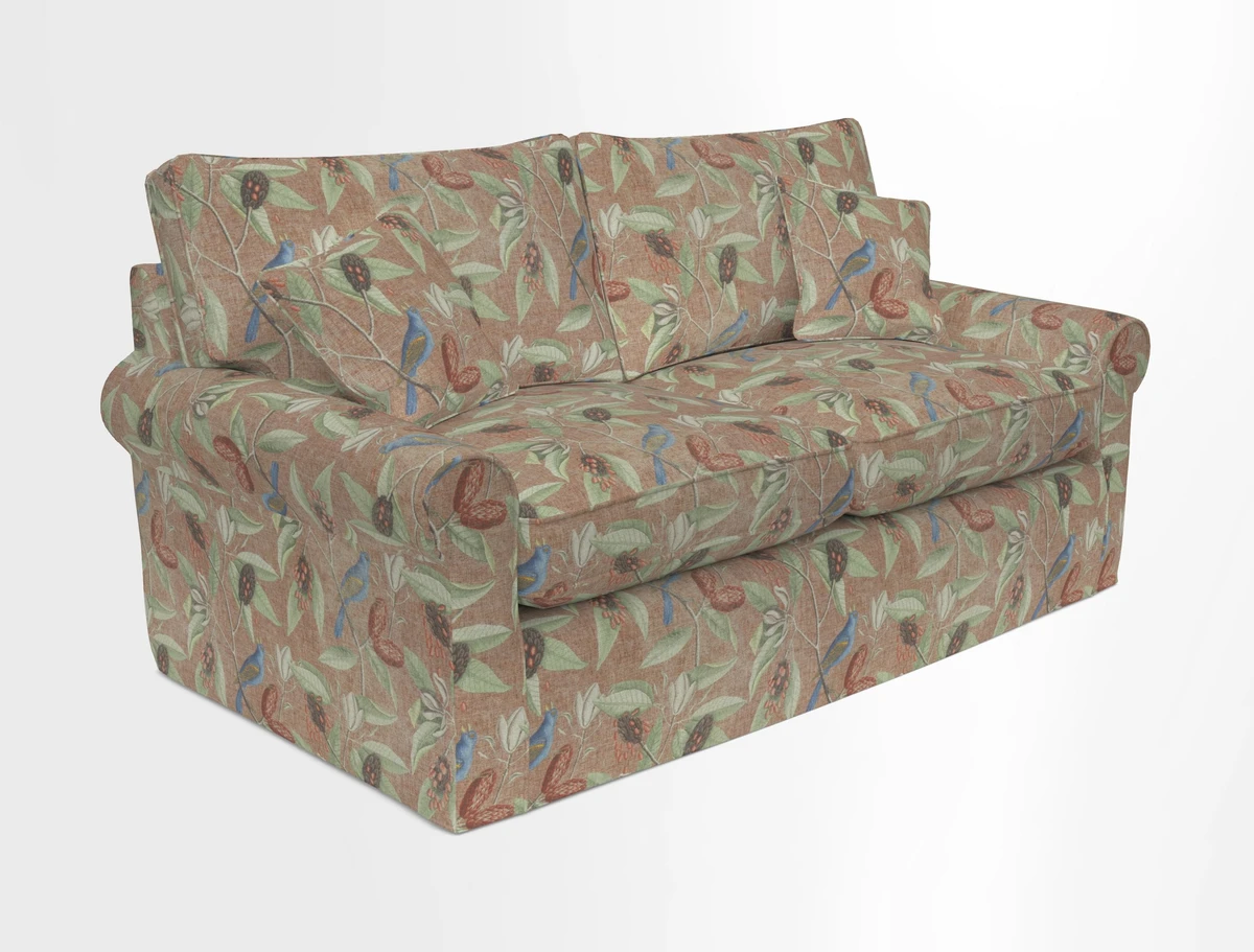 Bignor 3 Seater Sofa in V&A Drawn From Nature Oak Tree Gold. Loose cover option available