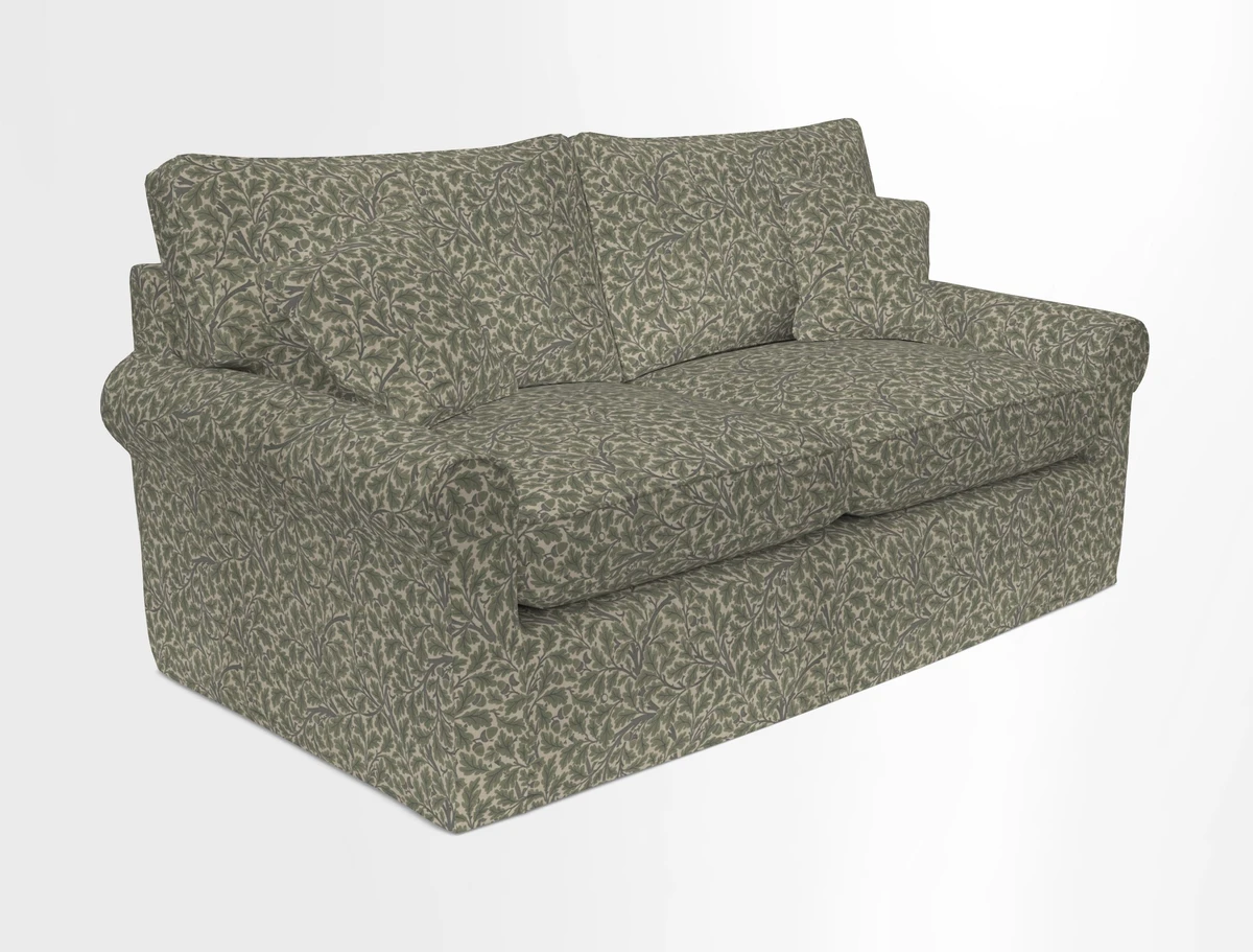 Bignor 3 Seater Sofa in V&A Drawn From Nature Oak Tree Gold. Loose cover option available