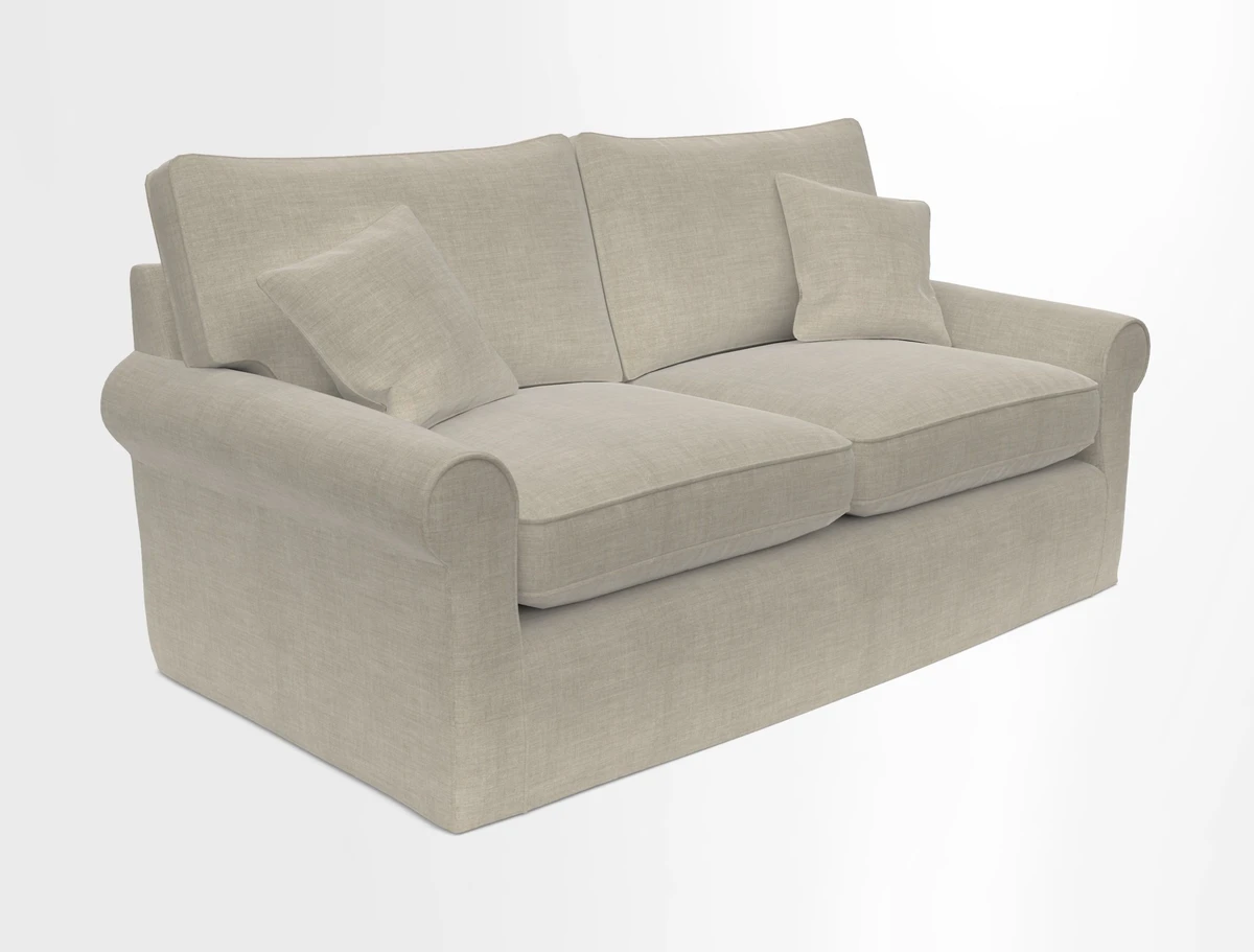 Bignor 3 Seater Sofa in V&A Drawn From Nature Oak Tree Gold. Loose cover option available