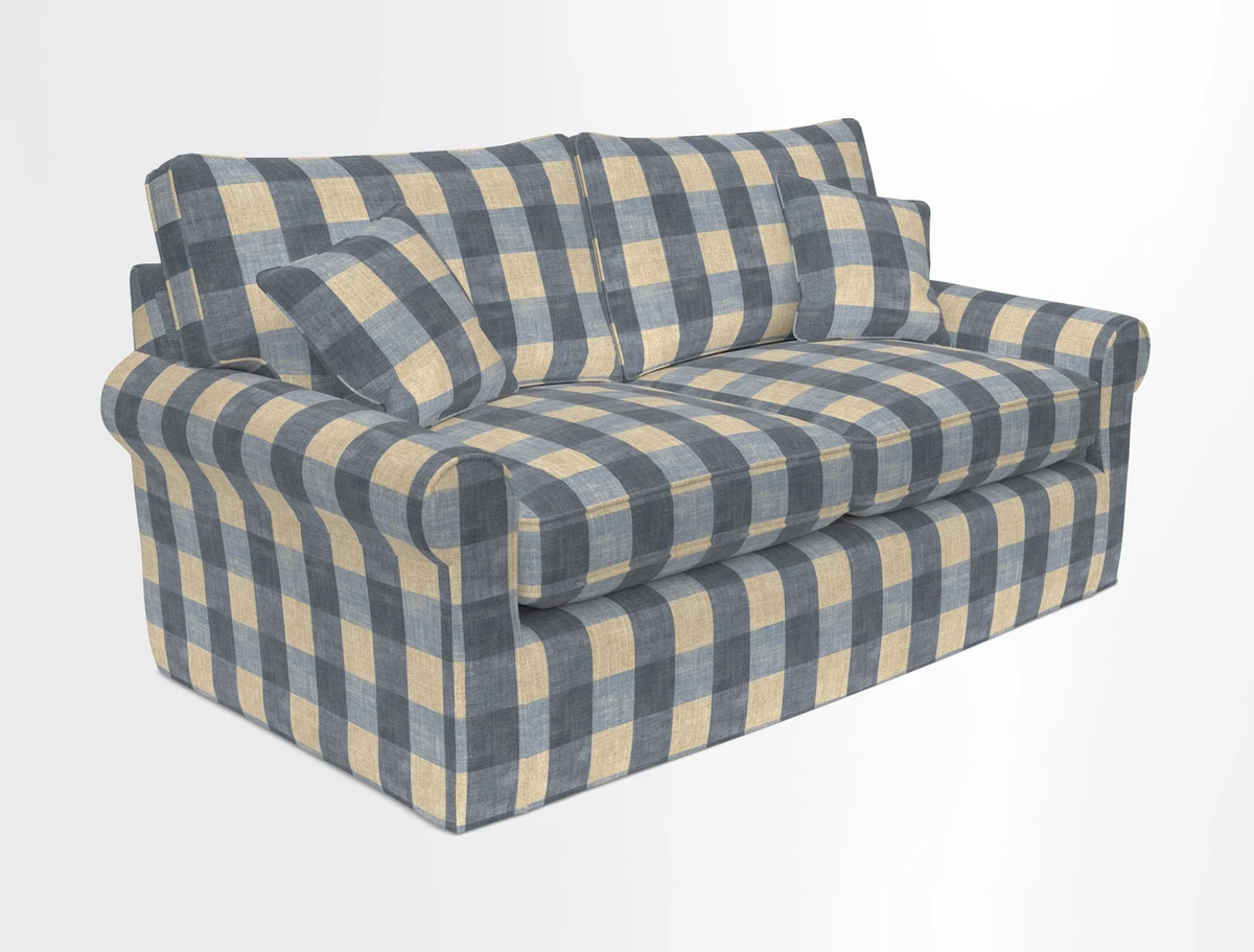 Bignor 3 Seater Sofa in V&A Drawn From Nature Oak Tree Gold. Loose cover option available