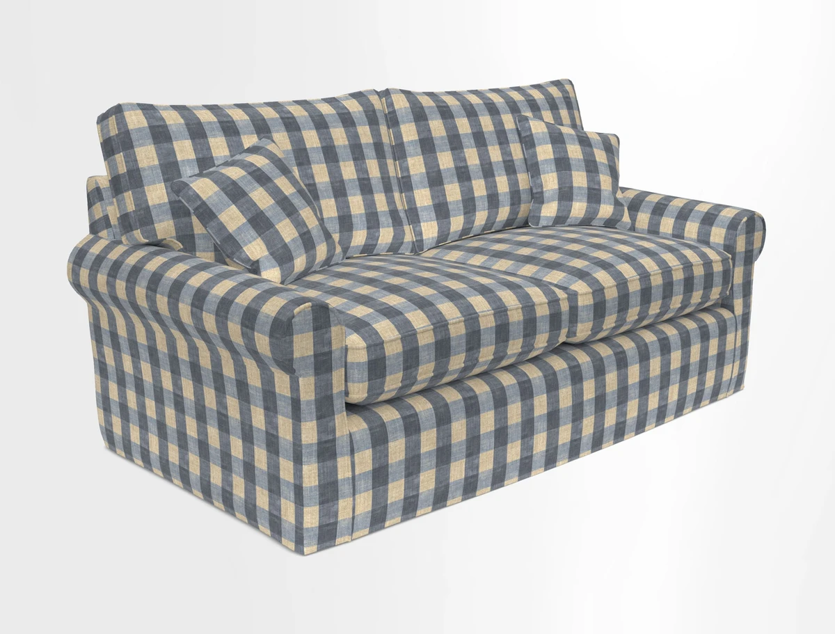 Bignor 3 Seater Sofa in V&A Drawn From Nature Oak Tree Gold. Loose cover option available