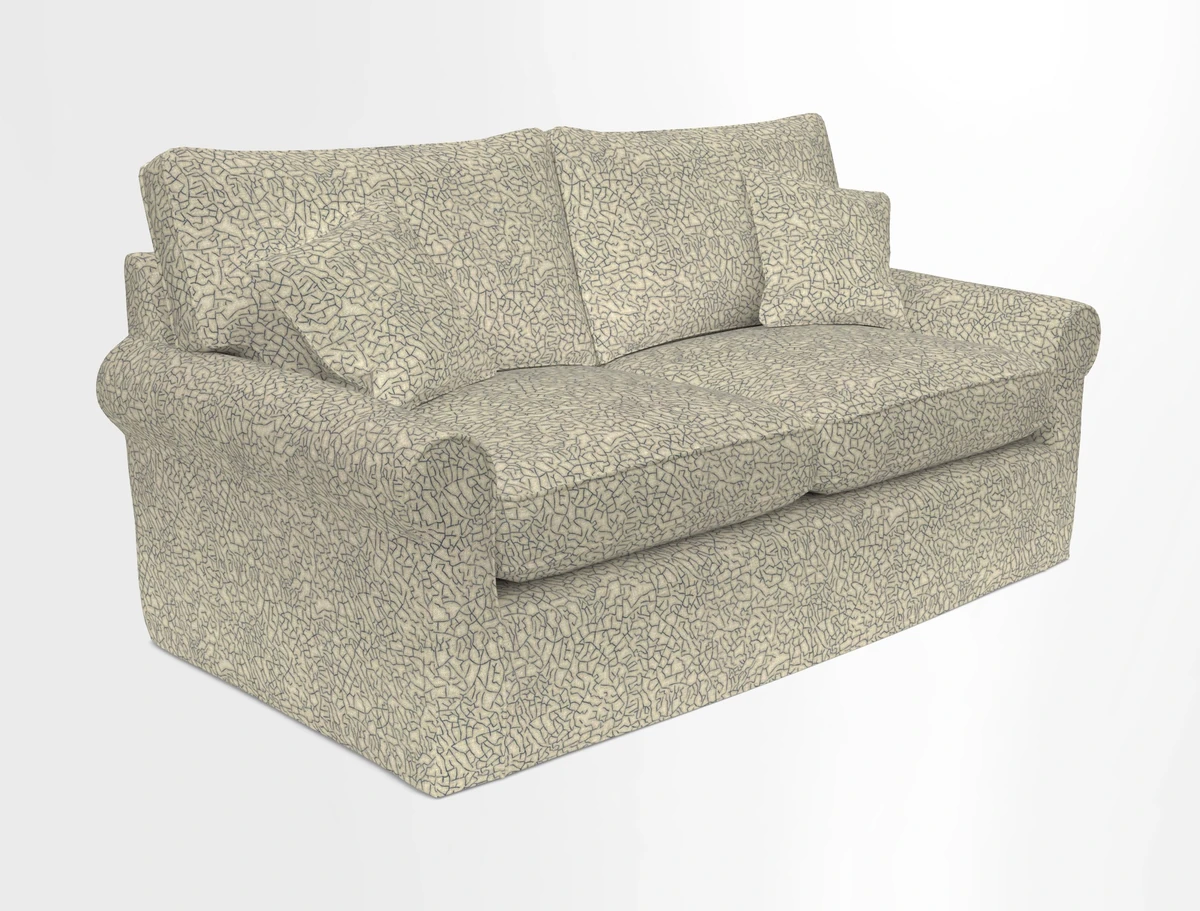 Bignor 3 Seater Sofa in V&A Drawn From Nature Oak Tree Gold. Loose cover option available