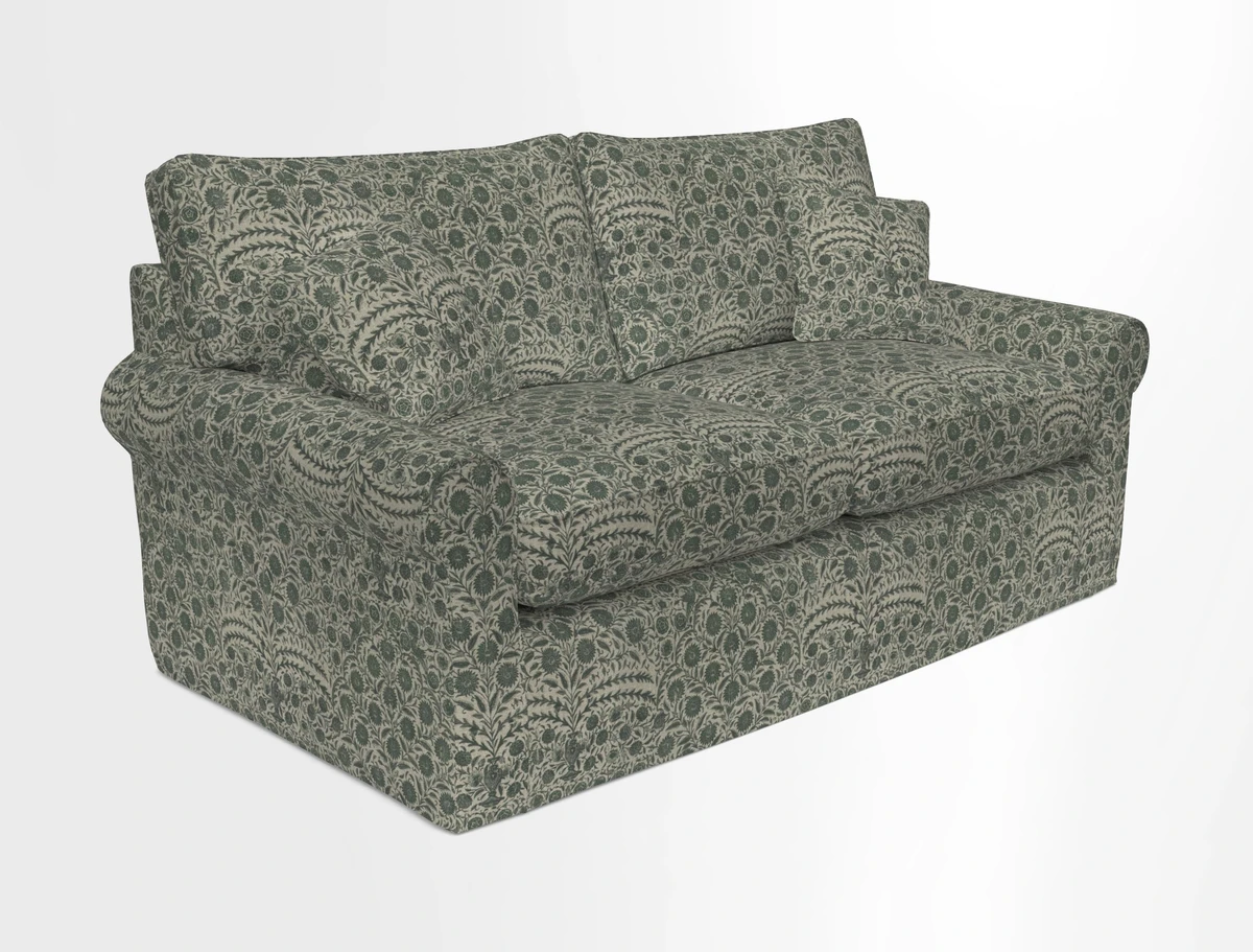 Bignor 3 Seater Sofa in V&A Drawn From Nature Oak Tree Gold. Loose cover option available