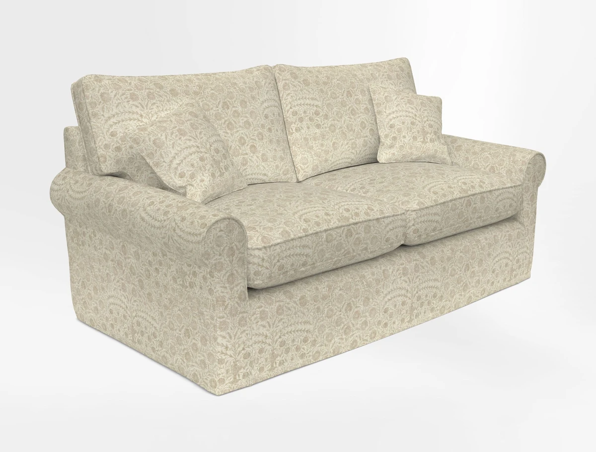 Bignor 3 Seater Sofa in V&A Drawn From Nature Oak Tree Gold. Loose cover option available