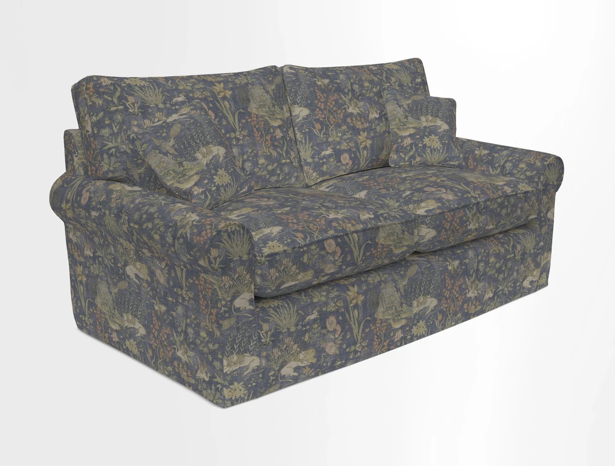 Bignor 3 Seater Sofa in V&A Drawn From Nature Oak Tree Gold. Loose cover option available