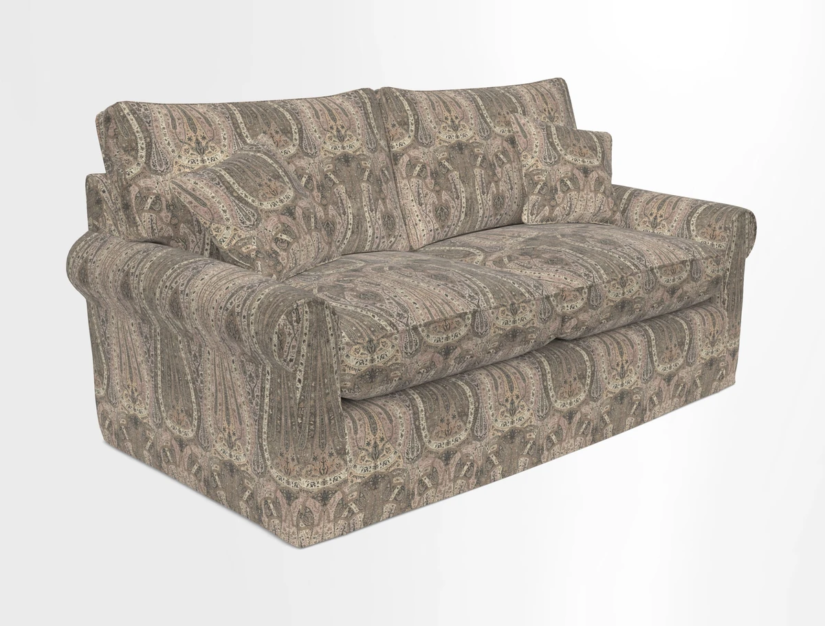 Bignor 3 Seater Sofa in V&A Drawn From Nature Oak Tree Gold. Loose cover option available