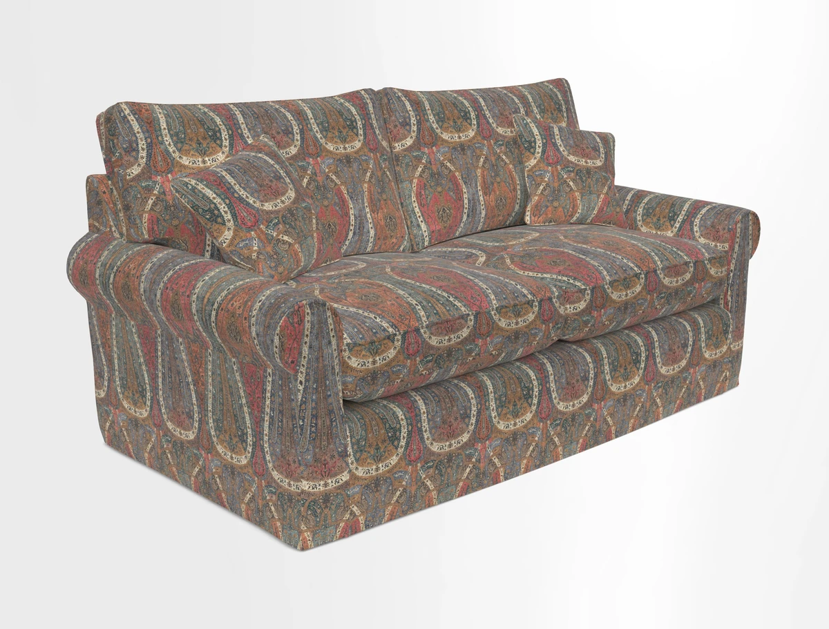 Bignor 3 Seater Sofa in V&A Drawn From Nature Oak Tree Gold. Loose cover option available