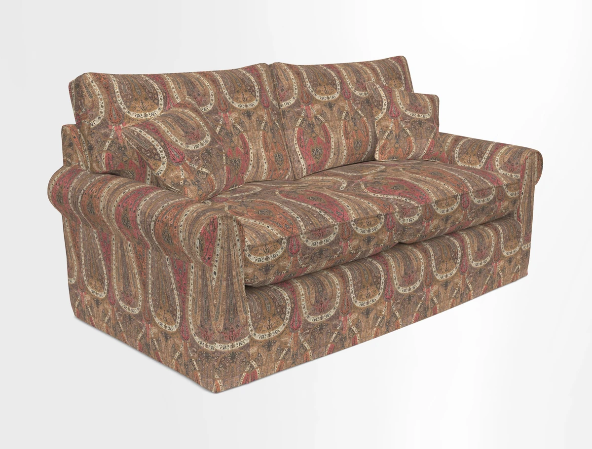 Bignor 3 Seater Sofa in V&A Drawn From Nature Oak Tree Gold. Loose cover option available