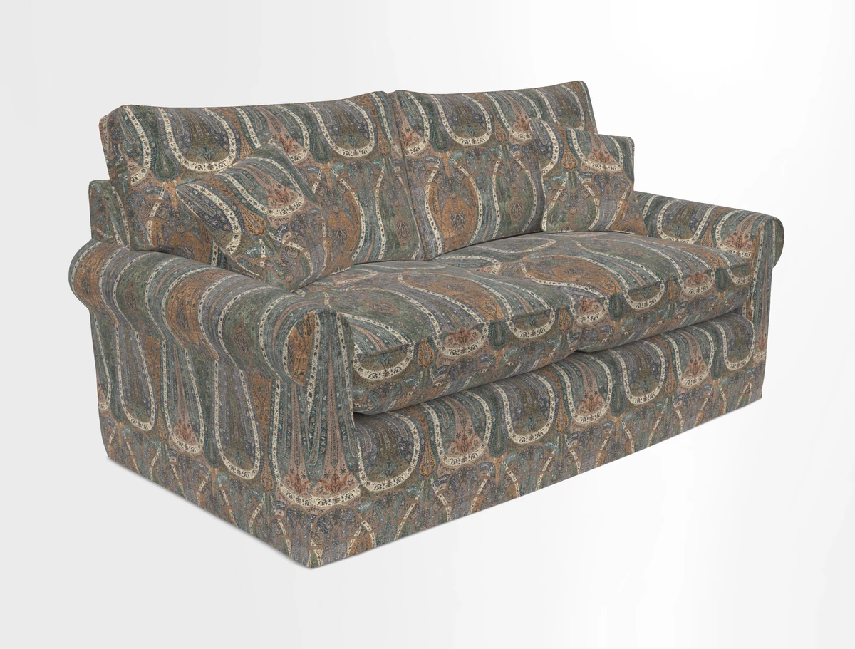 Bignor 3 Seater Sofa in V&A Drawn From Nature Oak Tree Gold. Loose cover option available