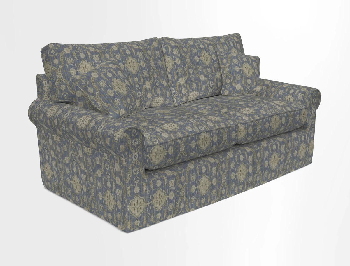 Bignor 3 Seater Sofa in V&A Drawn From Nature Oak Tree Gold. Loose cover option available