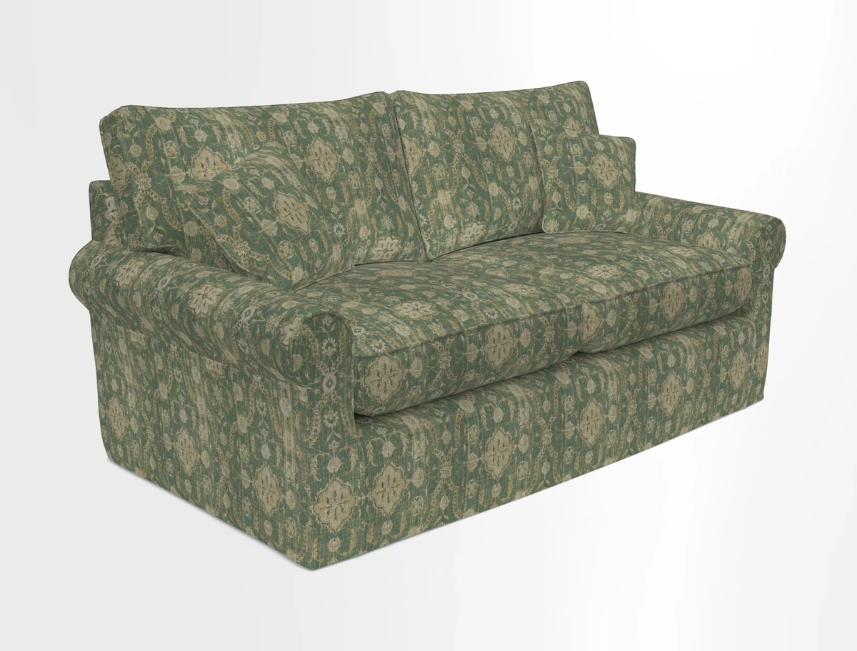 Bignor 3 Seater Sofa in V&A Drawn From Nature Oak Tree Gold. Loose cover option available