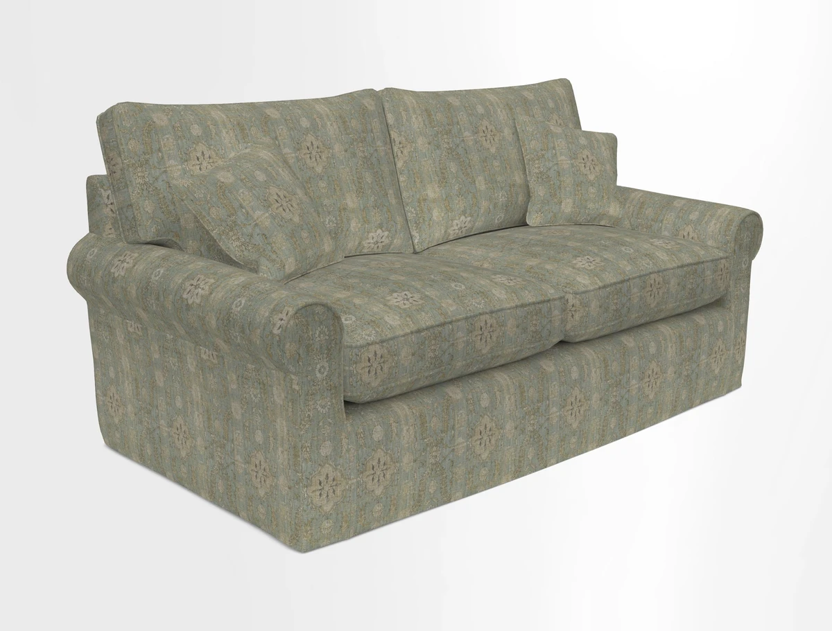 Bignor 3 Seater Sofa in V&A Drawn From Nature Oak Tree Gold. Loose cover option available
