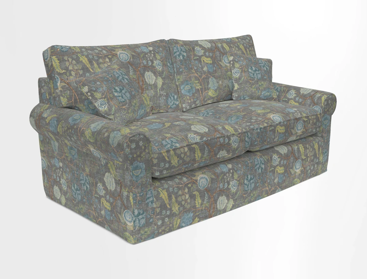 Bignor 3 Seater Sofa in V&A Drawn From Nature Oak Tree Gold. Loose cover option available