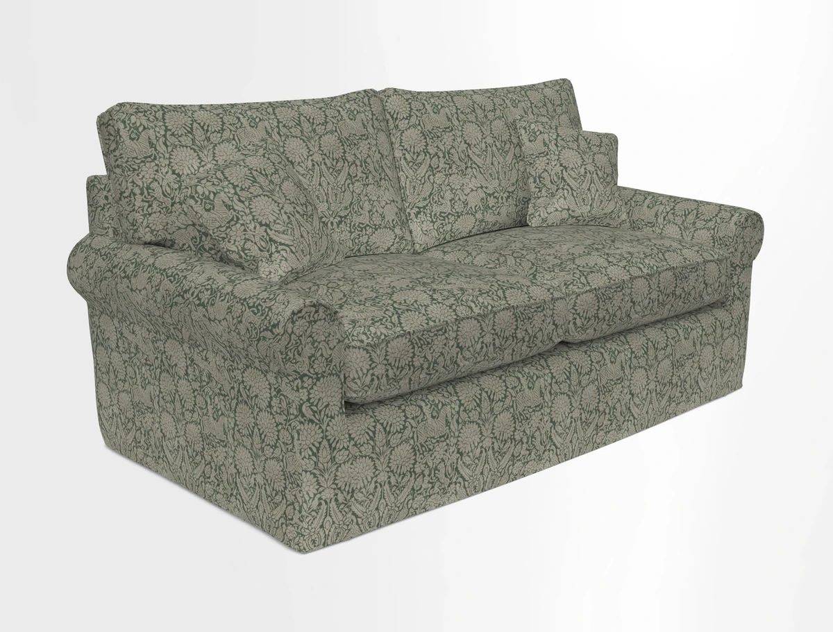 Bignor 3 Seater Sofa in V&A Drawn From Nature Oak Tree Gold. Loose cover option available