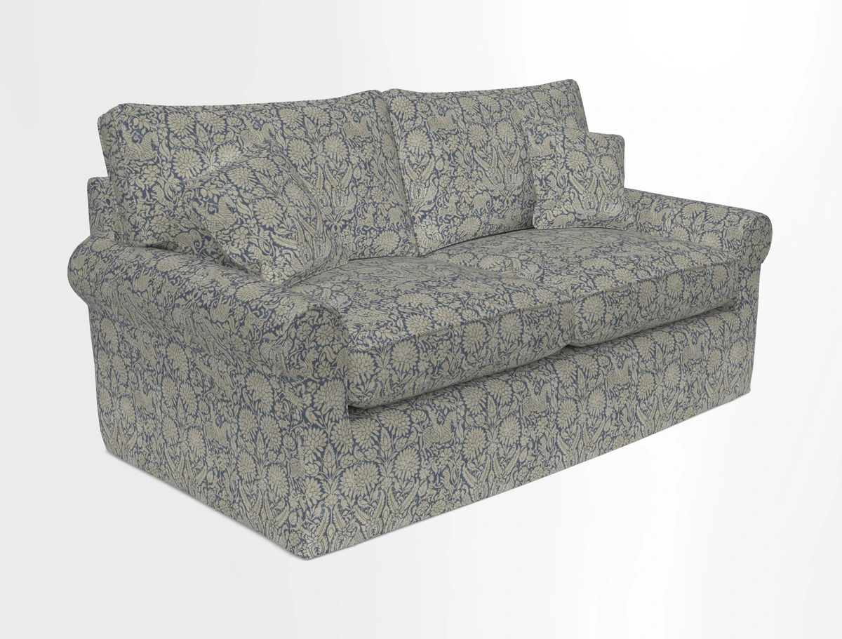 Bignor 3 Seater Sofa in V&A Drawn From Nature Oak Tree Gold. Loose cover option available