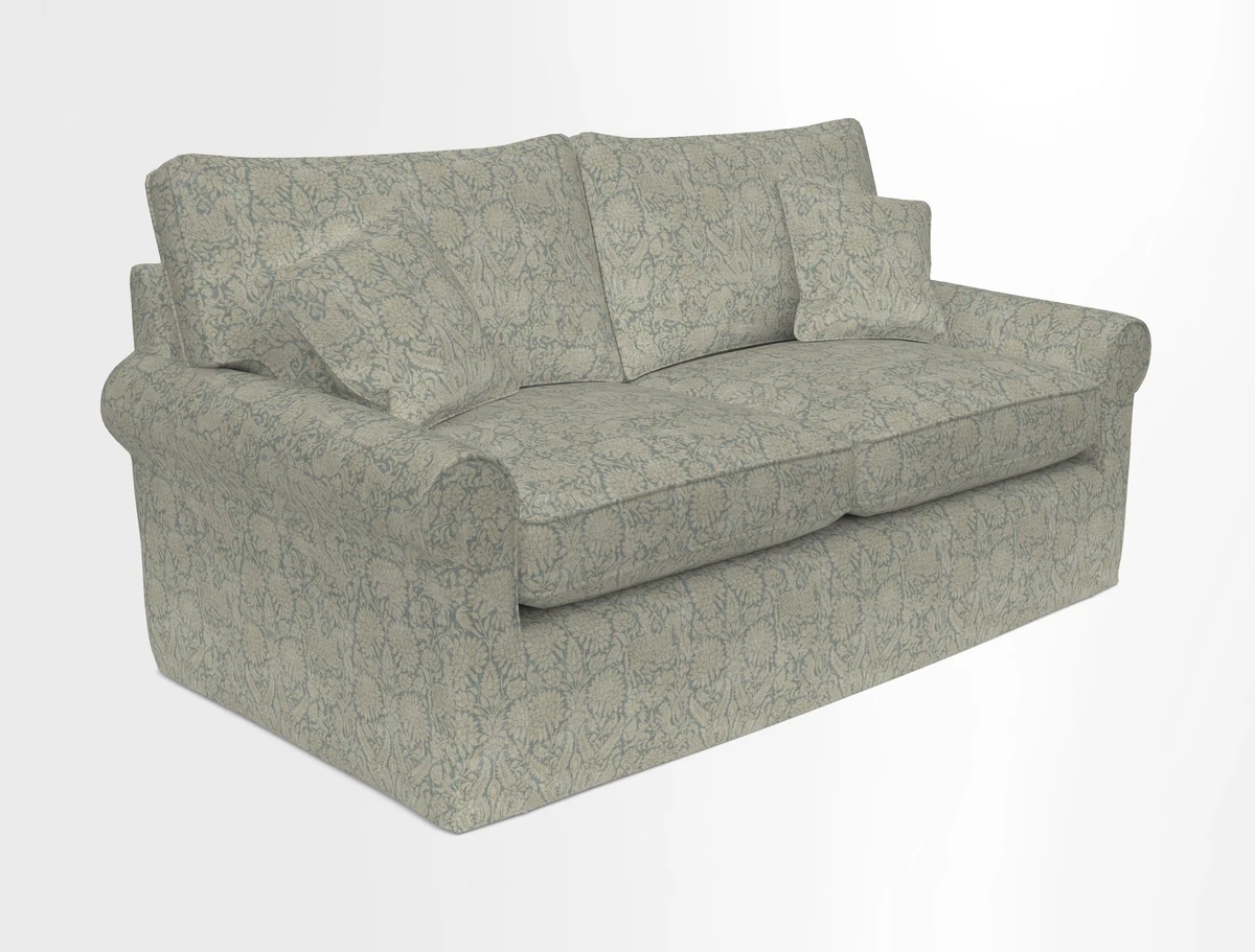 Bignor 3 Seater Sofa in V&A Drawn From Nature Oak Tree Gold. Loose cover option available